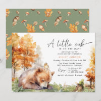 Herfst Beer Cub | Baby shower van het bos van de S