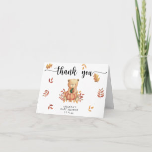 Herfst Beer met pompoen - dank u Bedankkaart