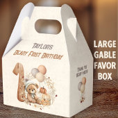 Herfst Beer Pompoen Boy 1e Verjaardag Groot Bedankdoosjes