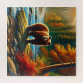 Herfst Beer puzzel (Horizontaal)