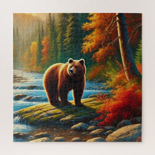 Herfst Beer puzzel (Verticaal)