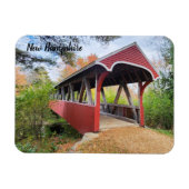 Herfst Belmont overdekte brug NH Magnet Magneet (Horizontaal)