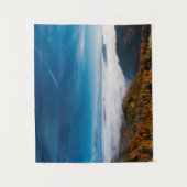 Herfst bergen en mist in de vallei wandkleed (Voorkant)