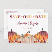 Herfst Bewaar onze datum Aankondigingskaart (Voorkant / Achterkant)