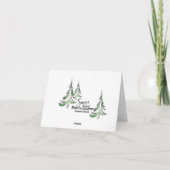 Herfst bij Blackbird Kaart (Achterkant)