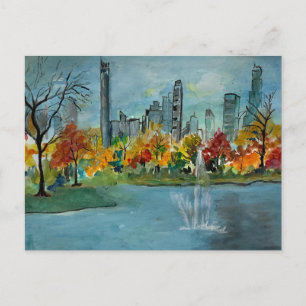Herfst bij het Jacquline Kennedy Reservoir Briefkaart