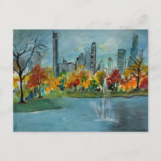 Herfst bij het Jacquline Kennedy Reservoir Briefkaart