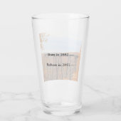 Herfst bij Kinzua Bridge Souvenir Glas (Achterkant)