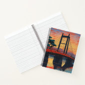 Herfst bij Ryogoku Bridge Notitieboek (Binnen)