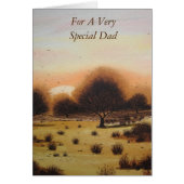 herfst bijtend landelijk bos landschap voor vader (Voorkant)