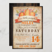 Herfst Birthday Kaart (Voorkant / Achterkant)