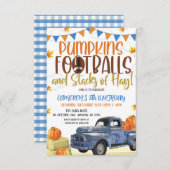 Herfst Birthday Uitnodiging (Voorkant / Achterkant)