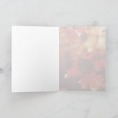 Herfst blad bedankkaart (Binnen)