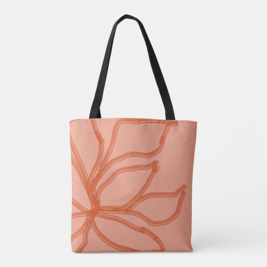 Herfst blad totebag draagtas (Achterkant)