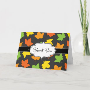  Herfst Bladerdek Herfst Oogstpatroon Bedankkaart