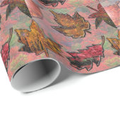 Herfst bladeren bladeren loof cadeaupapier (Rol Hoek)