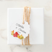 Herfst bladeren bruiloft gunst Labels (In situ)