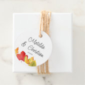 Herfst bladeren bruiloft gunst Labels (In situ)