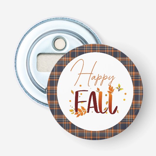 Herfst/Bladeren  Button Flesopener (Voorkant)