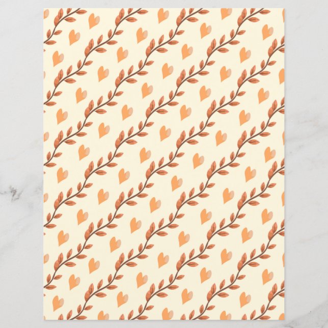 Herfst bladeren en harten (Voorkant)