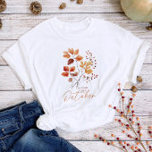 Herfst bladeren en Quote T-shirt