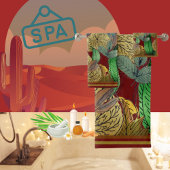 Herfst Bladeren Groen, Bruin, Rust, Rood Rust Bad Handdoek