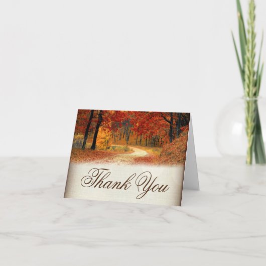 Herfst Bladeren Herfst Dank Kaarten (Voorkant)