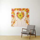 Herfst bladeren herfst kleuren selfie achtergrond wandkleed (In situ)