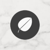 Herfst bladeren in zwarte tafel Confetti (Kleine voorkant)