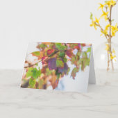 Herfst bladeren Kaart (Gele Bloem)