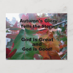 Herfst bladeren met gedicht briefkaart
