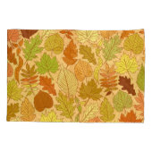 Herfst bladeren: naadloze stof print kussensloop (Achterkant)