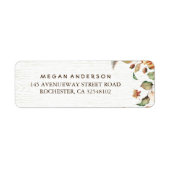 herfst bladeren oogst bruiloft etiket (Voorkant)