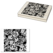 Herfst bladeren patroon herhalende rubberen stempe rubberstempel (Gestempeld)