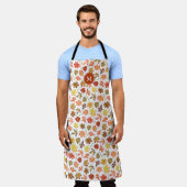 herfst bladeren patroon Ik hou van herfst aangepas Schort (Gedragen)