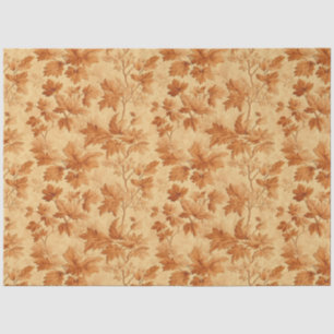 Herfst bladeren thema modern Toile de Jouy patroon Tissuepapier