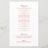 Herfst bladeren verbrand Sinaasappel bruiloft prog (Achterkant)