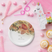 Herfst bladeren witte bruiloft papieren bordje (Feest)