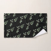 HERFST BLADEREN ZWARTE BADKAMER HANDDOEK SET (Handdoek)