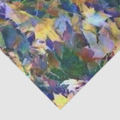 Herfst Blauwe Blauwe Bladeren Tissuepapier (Detail)