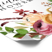 Herfst Bliss Bruiloft Welcome Bord Poster (Hoek)