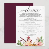 Herfst Bliss Trouw Itinerarium - Trouw Welkom Programma (Voorkant / Achterkant)