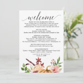 Herfst Bliss Trouw Itinerarium - Trouw Welkom Programma (Staand voorkant)