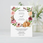 Herfst Bliss Trouwkaart Kaart (Staand voorkant)