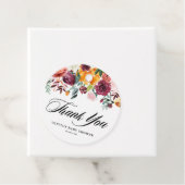 Herfst Bloeit Garland Herfst Baby shower Dank u Bedankjes Labels (In situ)