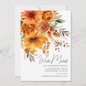 Herfst Bloem Boeket Bewegende aankondiging (Voorkant)