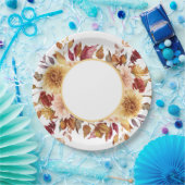 Herfst Bloem Bruidsborrel  Papieren Bordje (Feest)