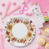 Herfst Bloem Bruidsborrel  Papieren Bordje (Feest)