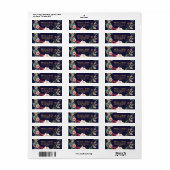 Herfst Bloem Bruiloft Retouradres Label (Full Sheet)