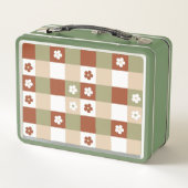 Herfst Bloem Gingham Controleer patroon (Achterkant)